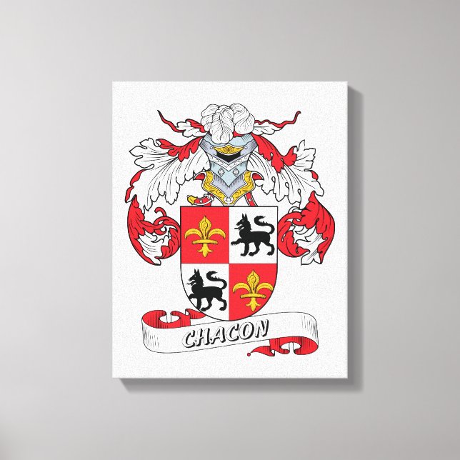 Chacon Family Crest Canvastryck (Framsida)