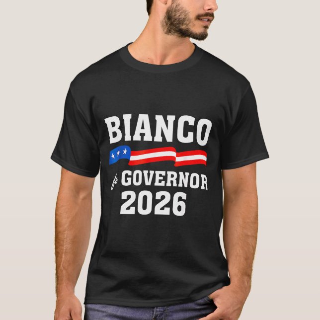 Chad Bianco For Governor Of California 2026  T Shirt (Framsida)