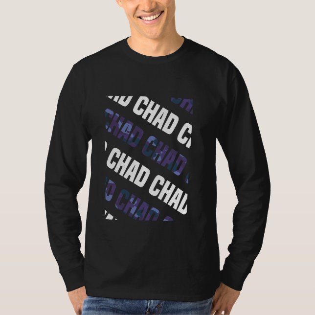 Chad Camo Mönster Lila Camouflage T Shirt (Framsida)