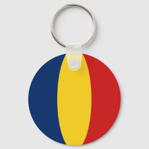 Chad Fisheye Flagga Keychain Nyckelring