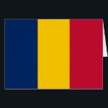 Chad Flagga Hälsningskort<br><div class="desc">Patriotisk flagga i Tchad.</div>