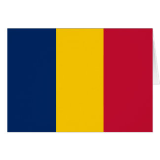 Chad Flagga Hälsningskort