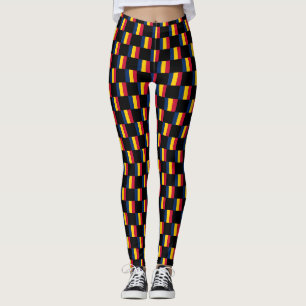 Chad Flagga Mönster Leggings