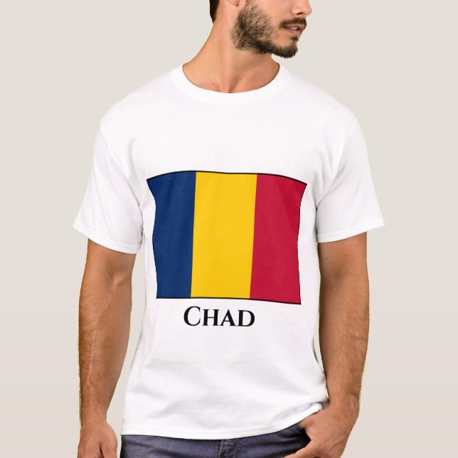 Chad Flagga T Shirt (Framsida)