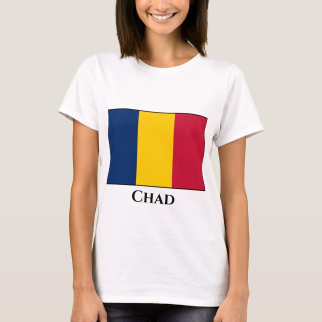Chad Flagga T Shirt (Framsida)