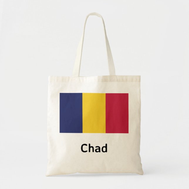 Chad Flagga Tygkasse (Framsidan)