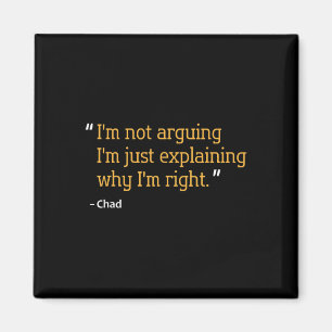 Chad Gift Quote Funny Birthday Personlig Namn I Magnet