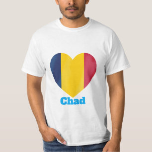 Chad Heart Flagga T-Shirt
