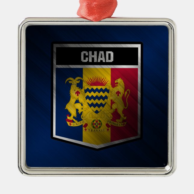Chad Julgransprydnad Metall (Framsidan)