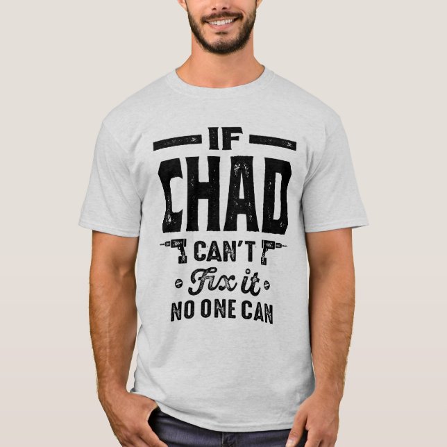 Chad Personlig Namn Birthday Gift T Shirt (Framsida)