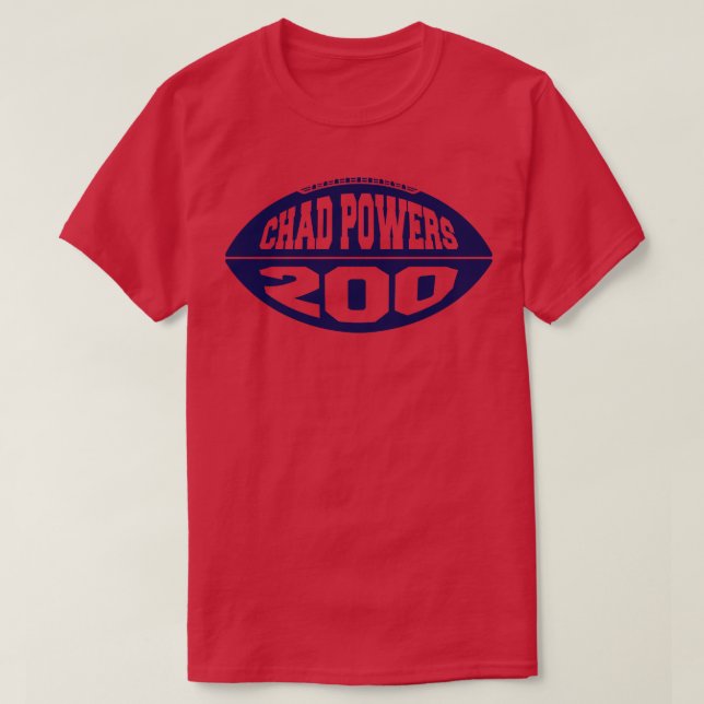 Chad Powers 200 Blue T Shirt (Design framsida)