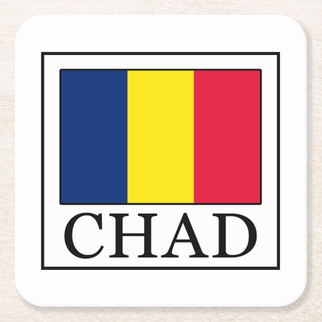 Chad Underlägg Papper Kvadrat (Framsidan)