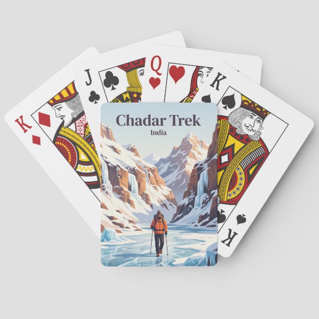 Chadar Trek Indien Casinokort (Baksidan)
