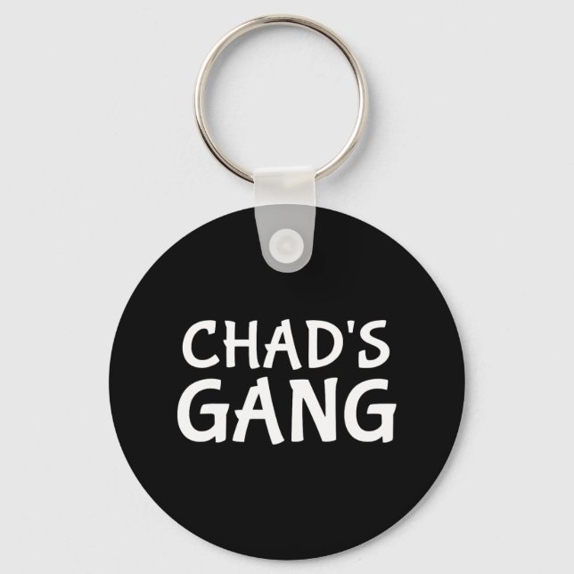 Chads gäng Förnamn Chad Spenarbröllop Bröllop Nyckelring (Framsida)