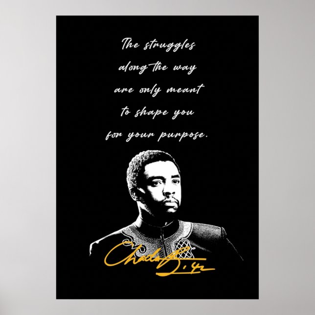 Chadwick Boseman Inspirational Poster (Framsidan)