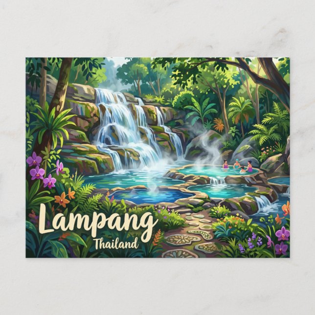 Chae Son nationalpark Thailand Vykort (Framsida)