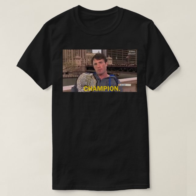 Chael Sonnen Middleweight Champ Classic T Shirt (Design framsida)