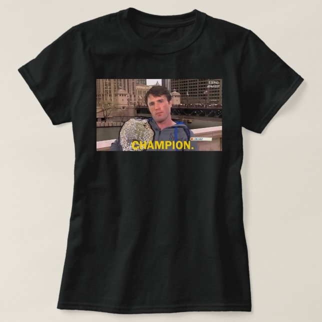 Chael Sonnen Middleweight Champ Classic T Shirt (Design framsida)