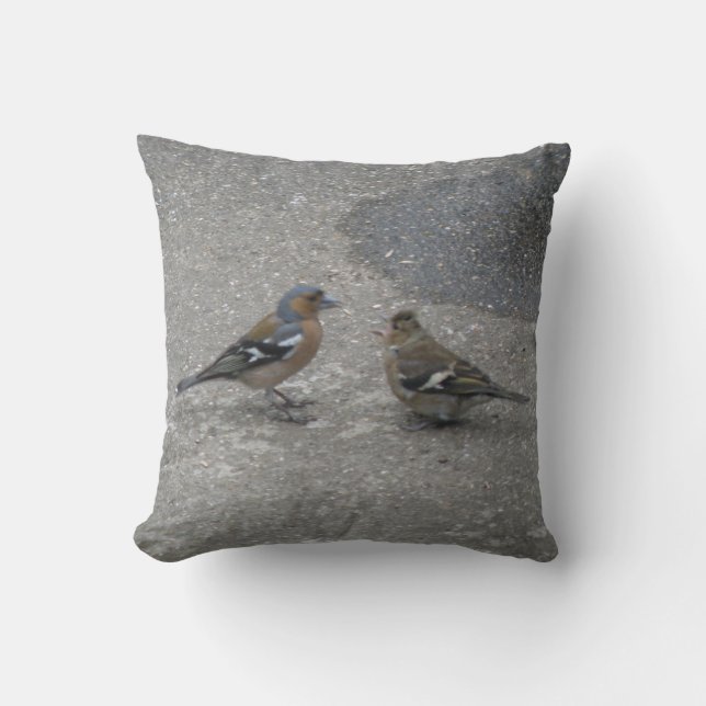 Chaffinch Matar mig Pillow Kudde (Framsida)