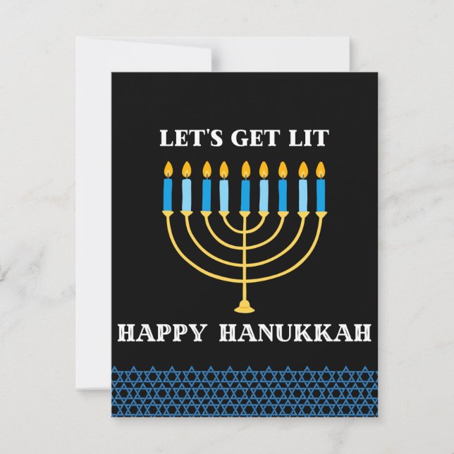 Chag Hanukkah Sameach 2021 Julkort (Framsida)
