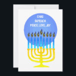 CHAG SAMEACH HÄLSNING-platta kort<br><div class="desc">CHAG SAMEACH GREETING CARDS du kan anpassa på baksidan av kortet.</div>