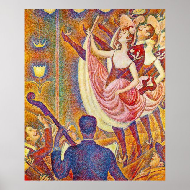 Chahut, av Georges-Pierre Seurat Poster (Framsidan)