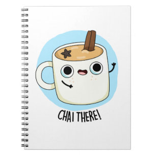 Chai Där Roligt Chai Te Puns Anteckningsbok