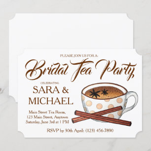 Chai Möhippa Möhippa Tekopp Tea Party Inbjudningar