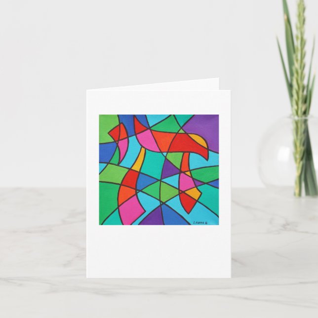 Chai Mosaic 4 x 5.6-anteckningskort Kort (Framsida)