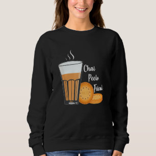 Chai Peelo Friends Funny Hinidi Meme Chai Tea Bisc T Shirt