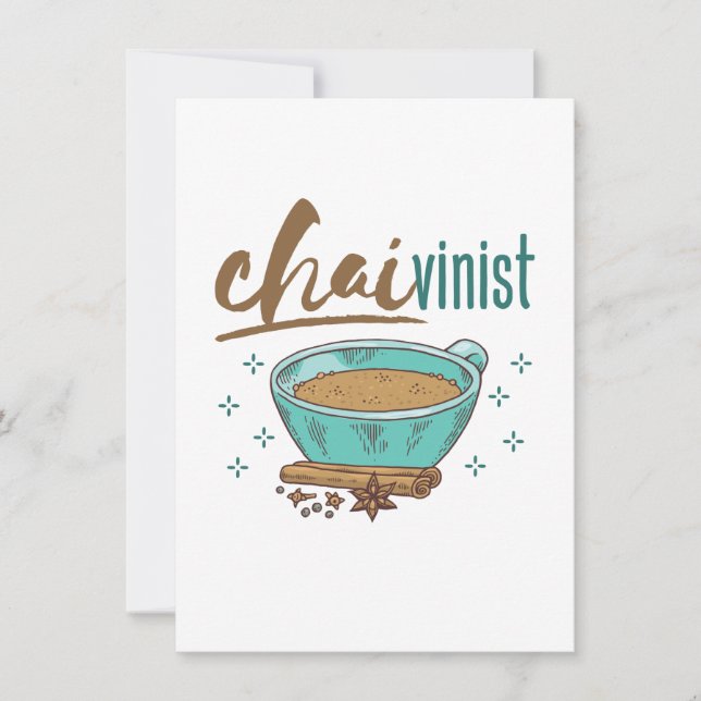Chai-Te älskare "Chaivist" Julkort (Framsida)