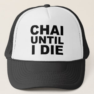 CHAI TILLS JAG DÖR Tea Shirt Hatt Musmatt Truckerkeps