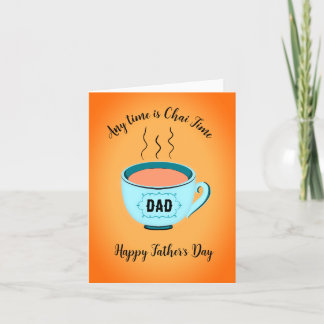Chai Time Far's Day Greeting Card Helgkort