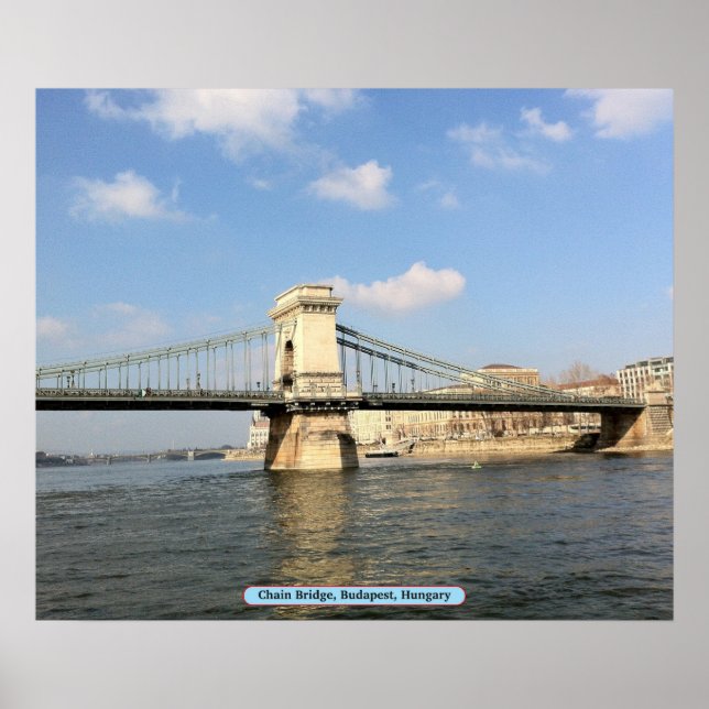 Chain Bridge, Budapest, Ungern Poster (Framsidan)