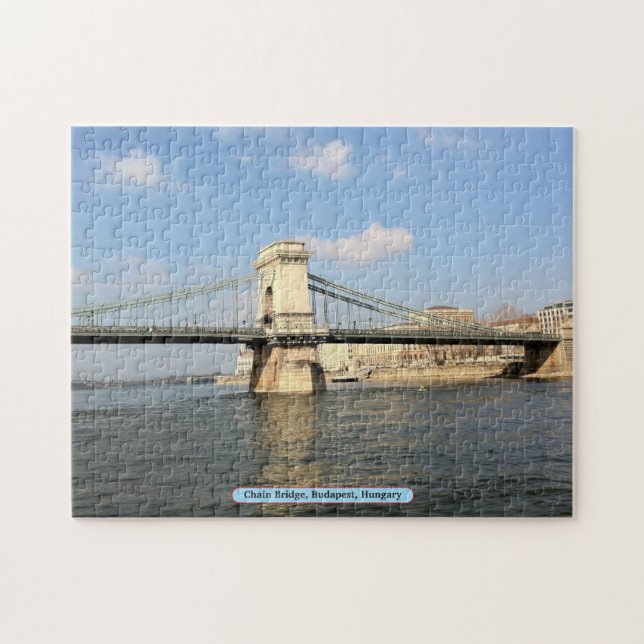 Chain Bridge, Budapest, Ungern Pussel (Horisontell)