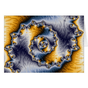 Chain Fractal Art Hälsningskort