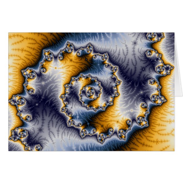 Chain Fractal Art Hälsningskort (Framsidan Horizontal)