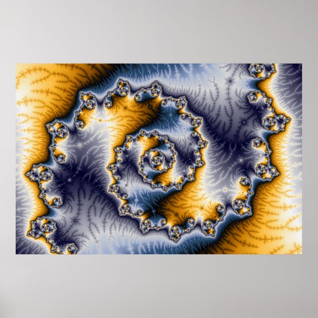 Chain Fractal Art Poster (Framsidan)