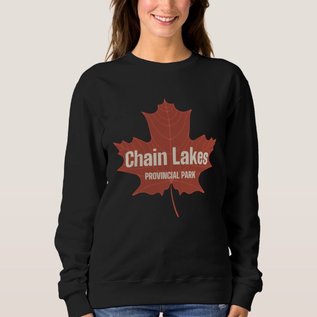 Chain Lakes Provincial Park Alberta Canada Canadia T Shirt (Framsida)