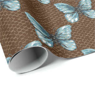 Chain Link Fence on Butterfly Presentpapper