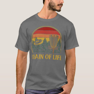 Chain of Life Disc Golf Sports Golfer Games Hobby T Shirt