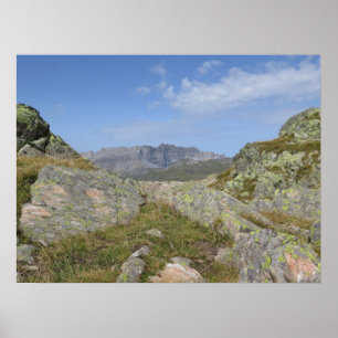 Chaîne des Fiz Fransk Alpernas Poster