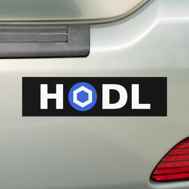 Chainlink (LINK) HODL Bumper Sticker Bildekal (På Bil)