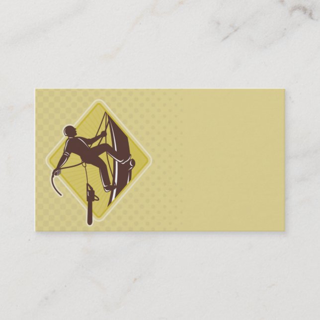 chainsaw för agriculturist för arboristträdkirurg visitkort (Framsida)