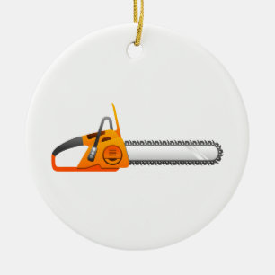 Chainsaw Julgransprydnad Keramik