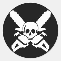 ChainSaw Metall Sticker