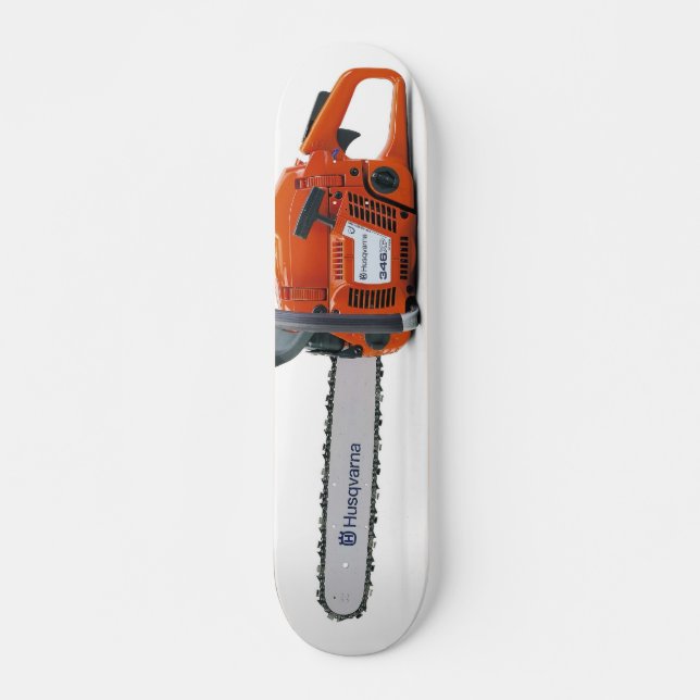 chainsaw skateboard bräda 19,5 cm (Framsida)