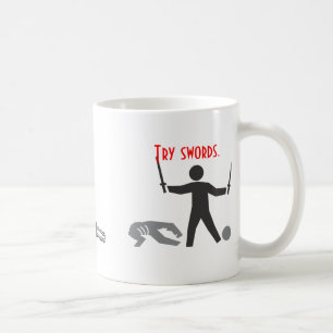 Chainsawsspringan ut ur gasar kaffemugg