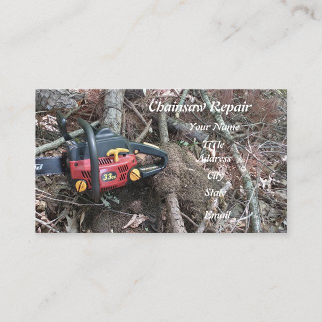 Chainsee Clearing arborist Visitkort (Framsida)