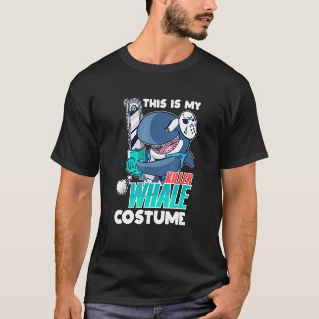 Chainsee Killer Whale Costume Orca Halloween T Shirt (Framsida)